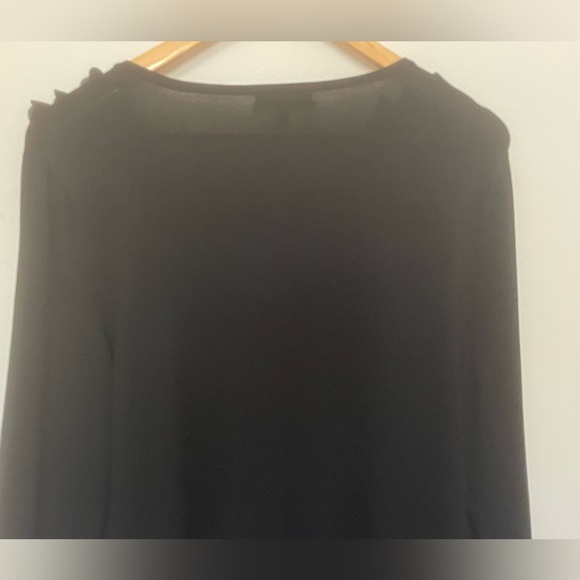 Spense black cardigan with Frills Women’s Petite Size XL Corporate Goth - Picture 8 of 11